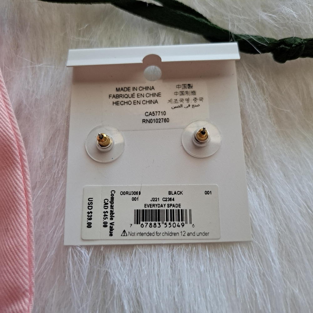 Kate Spade Gold and Purple Earrings Elegant Design - Picture 4 of 6